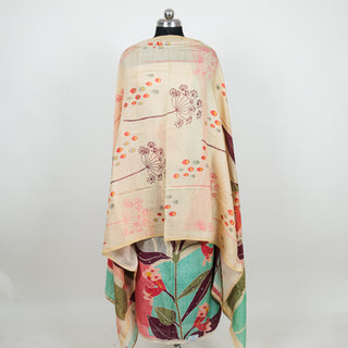 Sea Green Color Office Wear Suit Dress Material fabric with muslin dupatta