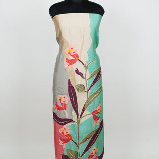 Sea Green Color Office Wear Suit Dress Material fabric with muslin dupatta