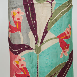 Sea Green Color Office Wear Suit Dress Material fabric with muslin dupatta