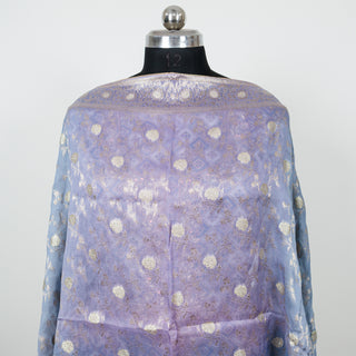 Mauve Color Silk Party Wear Designer Suit fabric with silk dupatta