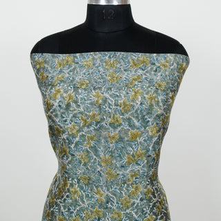 Green Handblock Maheshwari Suit Material with Maheshwari Dupatta