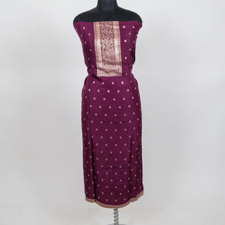 Dola Silk Party Wear Designer Suit fabric with chiffon dupatta