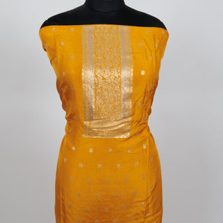 Dola Silk Party Wear Designer Suit fabric with Chiffon dupatta