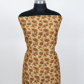 Vanaspati Ajrakh Handblock Maheshwari Suit Material with Maheshwari Dupatta