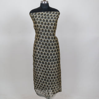 Vanaspati Ajrakh Handblock Maheshwari Suit Material with Maheshwari Dupatta