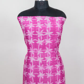 Needle Shibori Handblock Maheshwari Suit Material with Maheshwari Dupatta