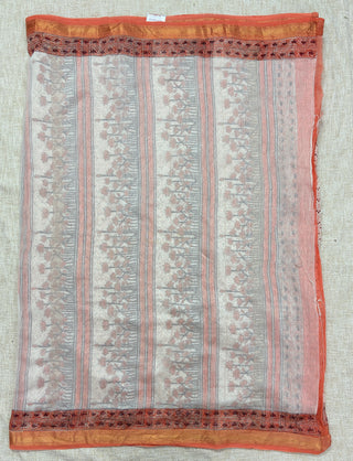 Maheshwari Silk Saree with Unstitched Blouse Piece (Lining Included)