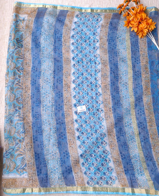 Office Wear Kota Doria Cotton Saree with Unstitched blouse Piece